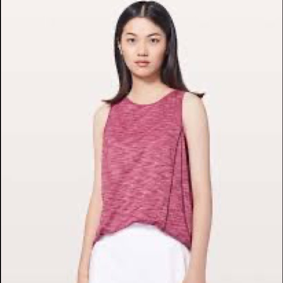 Lululemon Low Key Tank *Silver Heathered Ruby Red - Picture 2 of 6